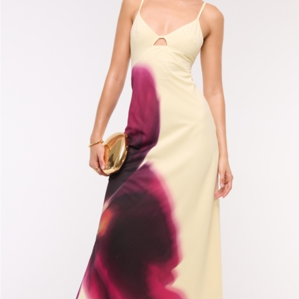 Abercrombie & Fitch Julia Slip Cutout Maxi Dress